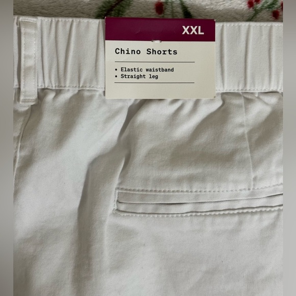 Houston White X Target Mens Chino Shorts Size XXL White Brown Leafs Print NWT. - Picture 8 of 9